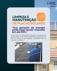 Leia mais sobre o artigo Limpeza e manutenção de Placas Solares