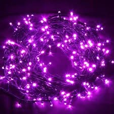 Cordão 100 Leds Fixo, com Strobo10m, prova d’água, 10m, conector M/F, cabo 2,2mm, Fio Roxo, Led Roxo110V e 220V